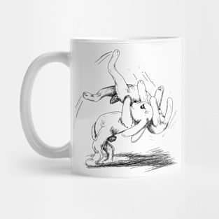 rabbit throw Mug